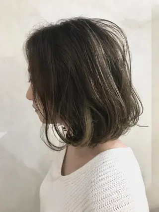 ミディアム カラー 💎髪質改善💎 デザイナーshinのヘアスタイル