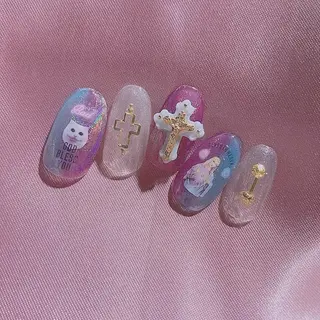 ネイル lili.nail y2k/ワンホンのネイルデザイン
