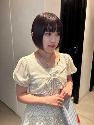 ショート カラー riria/ボブ /ブラウンカラー🎀のヘアスタイル