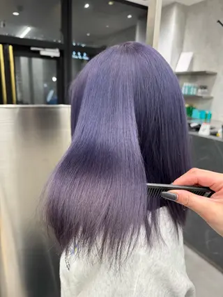 カラー 𝐥𝐚𝐲𝐞𝐫 韓⛓️ ブリーチのヘアスタイル