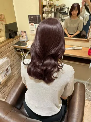 ロング カラー hiyori /韓国ヘアのヘアスタイル