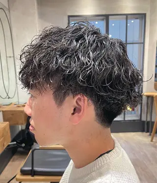 ショート パーマ メンズ amie高崎所属・高崎メンズパーマ 髪質改善TAKEのヘアスタイル