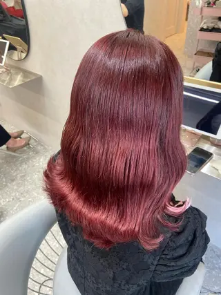 ミディアム カラー 新宿/韓国ヘア 中明度カラー/かやのヘアスタイル