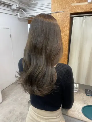 ロング カラー､縮毛矯正 募集中🖤/横浜のヘアスタイル