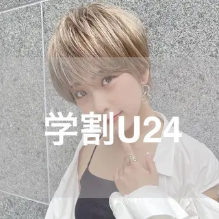 ショート カラー ヘアアレンジ SOURCE 京都河原町のヘアスタイル