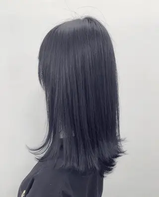 セミロング カラー ブリーチソムリエ認定 梅田茶屋町Eir辻のヘアスタイル