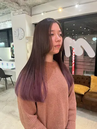 ショート カラー ハイトーン/レイヤー ハッシュカット/牧原のヘアスタイル