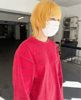 ショート カラー カットモデル/ ハイトーン/ゆうあのヘアスタイル