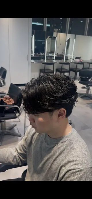 ショート パーマ 似合わせパーマ🔥 河浪  大智のヘアスタイル