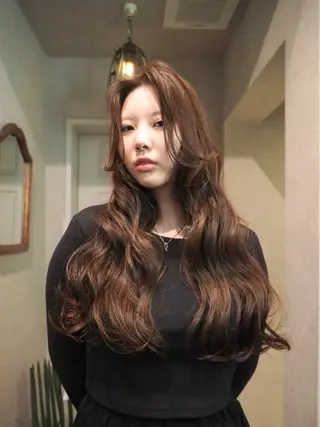 ロング カラー レイヤー/艶カラー/ KIHO🥥︎のヘアスタイル