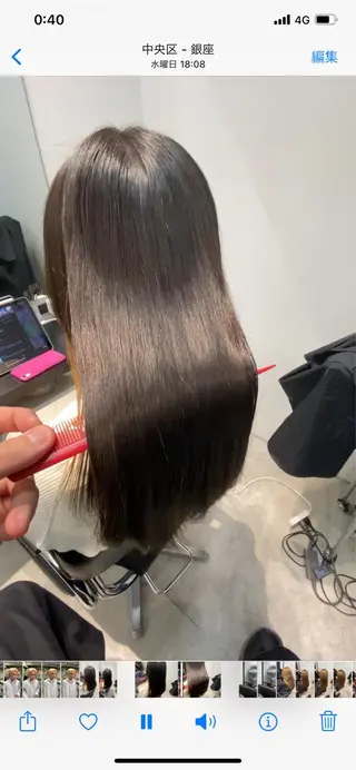 セミロング 東野 拓海のヘアスタイル