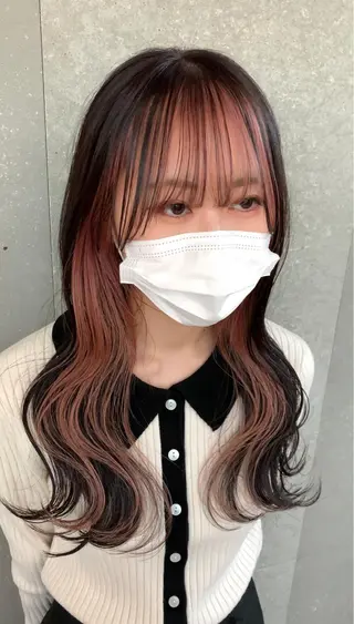 セミロング カラー 韓国ヘア/艶カラー /田中悠佑のヘアスタイル