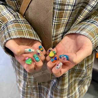 ネイル 韓国🩶Y2Kネイル 💫くれはのネイルデザイン