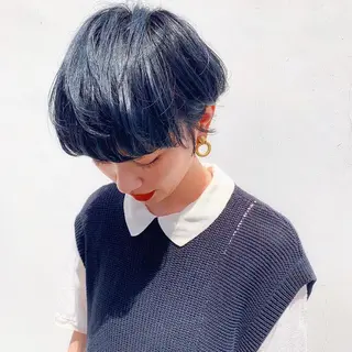 ショート カラー CODE.LINE所属・中川 竜誠のヘアスタイル