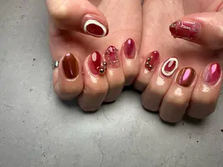 ネイル 高野 梨紗子のネイルデザイン