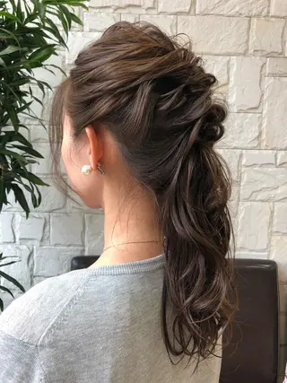 ロング ヘアアレンジ 💫お呼ばれヘア💫 men's✨ともえ✨のヘアスタイル