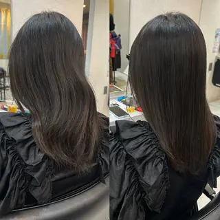 セミロング 柔らかい縮毛矯正/ ボブ/北林のヘアスタイル