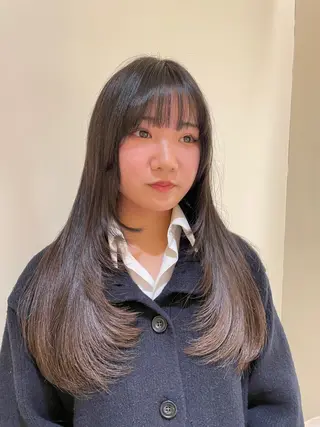 ロング 🍒顔周り/レイヤー /韓国風/アリサ🍒のヘアスタイル