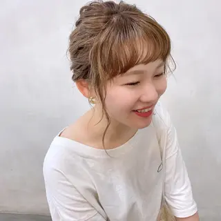 ミディアム カラー 進 詩織のヘアスタイル