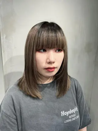 ミディアム 🐺立川のウルフ屋 さん🐺おかみ🐺のヘアスタイル