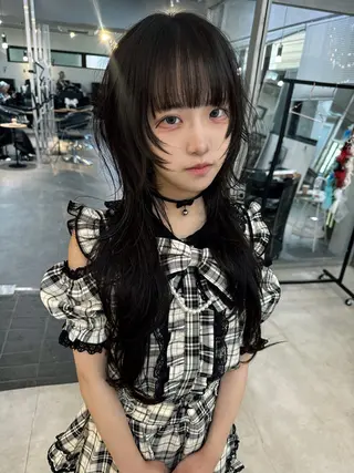 ロング 【ロングウルフカット 姫カット】伊藤裕哉のヘアスタイル