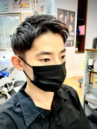 ショート ヘアアレンジ メンズ 髪や目黒店所属・Kamiya's TOKYO 安孫子のヘアスタイル