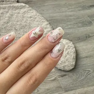 ネイル By moonネイル 🌷ワンホン/韓国風のネイルデザイン