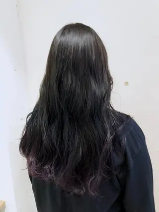 ロング カラー パーマ ヘアアレンジ 【ツヤ髪美容師】 ツダケイスケのヘアスタイル