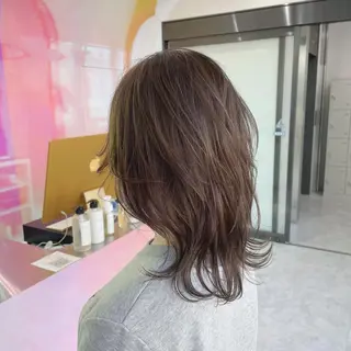 ミディアム YUZA grow HAIR 札幌所属・韓国ヘア指名率 No. 1小堀京介のヘアスタイル