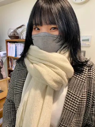 ミディアム カラー マツエク・マツパ レイヤー🌟艶カラー 🕊まやのヘアスタイル