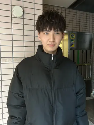 ショート カラー パーマ メンズ charme所属・💈メンズカット ✂︎伊藤大輝💈のヘアスタイル