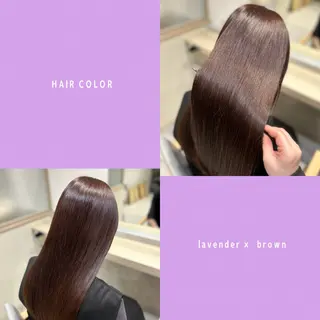 ミディアム カラー LOVESTOIKE 井上つぐみ/透明感のヘアスタイル