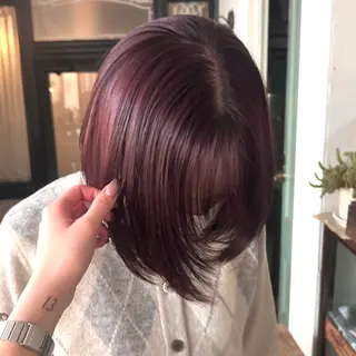 ミディアム ミユウ/ ニュアンスカラーのヘアスタイル