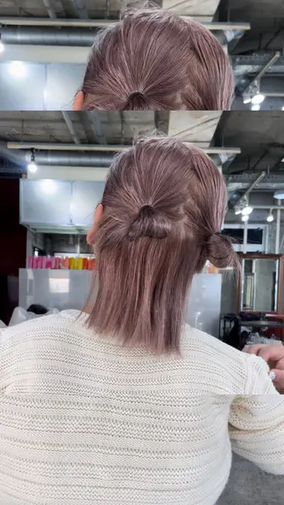 ショート カラー ボブヘアカット Rikapi❤️のヘアスタイル