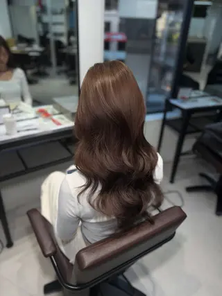 ロング カラー 梅田／髪質改善カラー caho💙のヘアスタイル