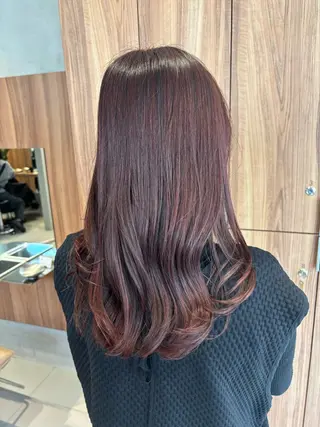 カラー 🫒🫒ブリーチなし 艶カラー🫒ヤマシロのヘアスタイル