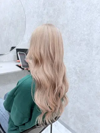 ロング カラー 🌺ハイトーン🌺 矢葺 なぎさ🌺🌺のヘアスタイル