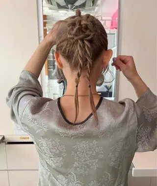 ミディアム MaNO chamoのヘアスタイル