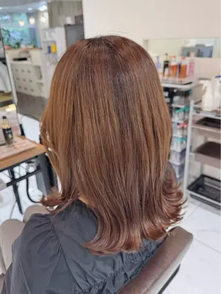 セミロング 八木 菜美のヘアスタイル