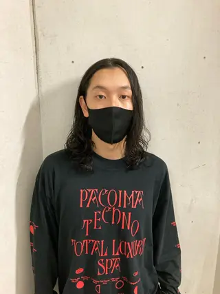 セミロング メンズ メンズヘア/透明感 カラー/ayatoのヘアスタイル