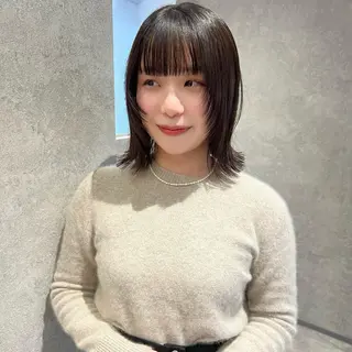 セミロング AI TOKYO　S所属・mizuki 【韓国レイヤー】のヘアスタイル