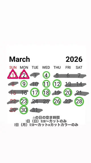 新垣 琉花のヘアスタイル