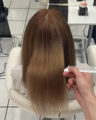 ミディアム SYU/表参道 /艶カラー/縮毛矯正のヘアスタイル