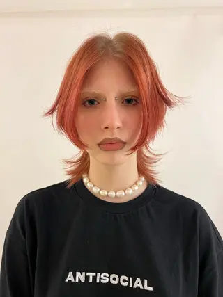 ミディアム カラー haco＋所属・圧倒的デザイン力 店長🎨RENAのヘアスタイル