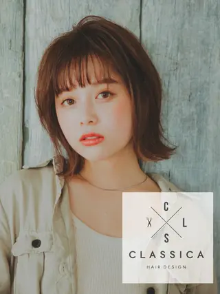 ミディアム 林 里美のヘアスタイル
