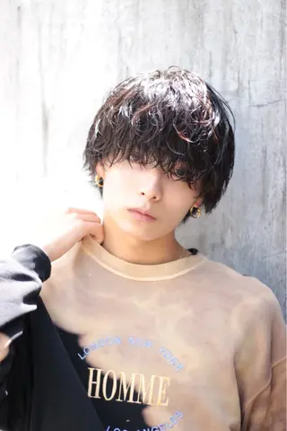 ショート パーマ メンズ 【メンズサロン】 BLUCK 横浜のヘアスタイル