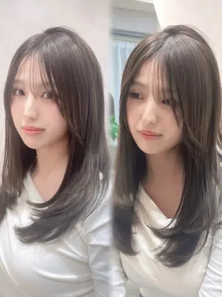 ロング カラー MIRAC所属・Ryoichi⛓️ 韓国ヘア/ハイトーンのヘアスタイル