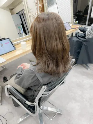 ミディアム カラー メンズパーマ メンズ特化ryoのヘアスタイル