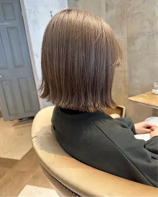 ショート 縮毛矯正/ブリーチ なしダブルカラー輝希のヘアスタイル