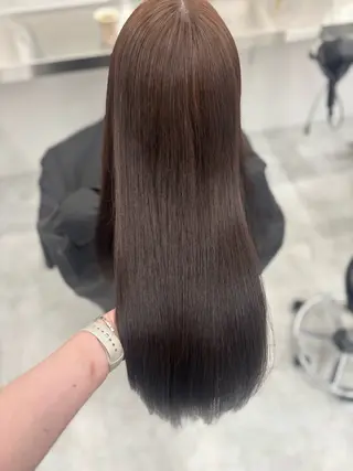 ロング カラー 韓国風暗髪ヘア🤍 🫧MIREIのヘアスタイル